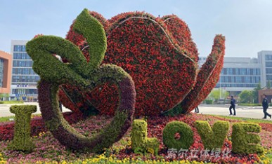 立體花壇《幸福花開(kāi)》