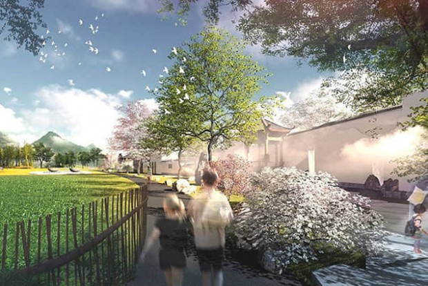 鄉(xiāng)村自然生態(tài)景觀設計效果圖