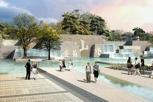 小鎮(zhèn)文化景觀設(shè)計(jì)效果圖