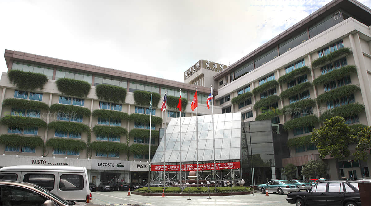 杭州望湖賓館窗臺綠化案例