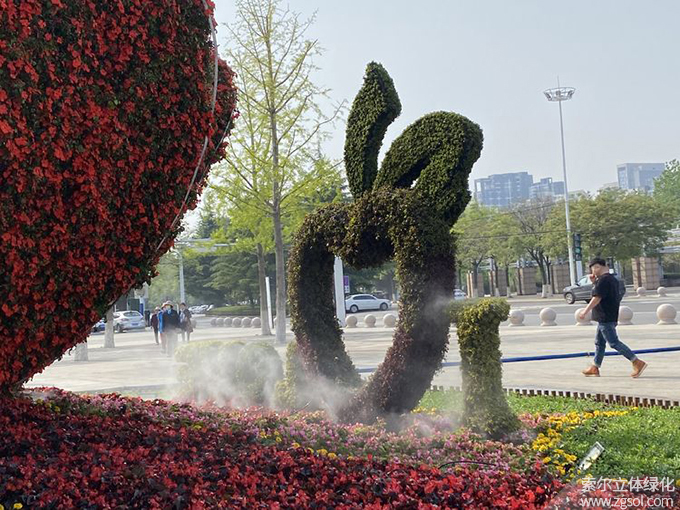 07山東青島膠州市民文化中心五一立體花壇“幸福花開” (14).jpg